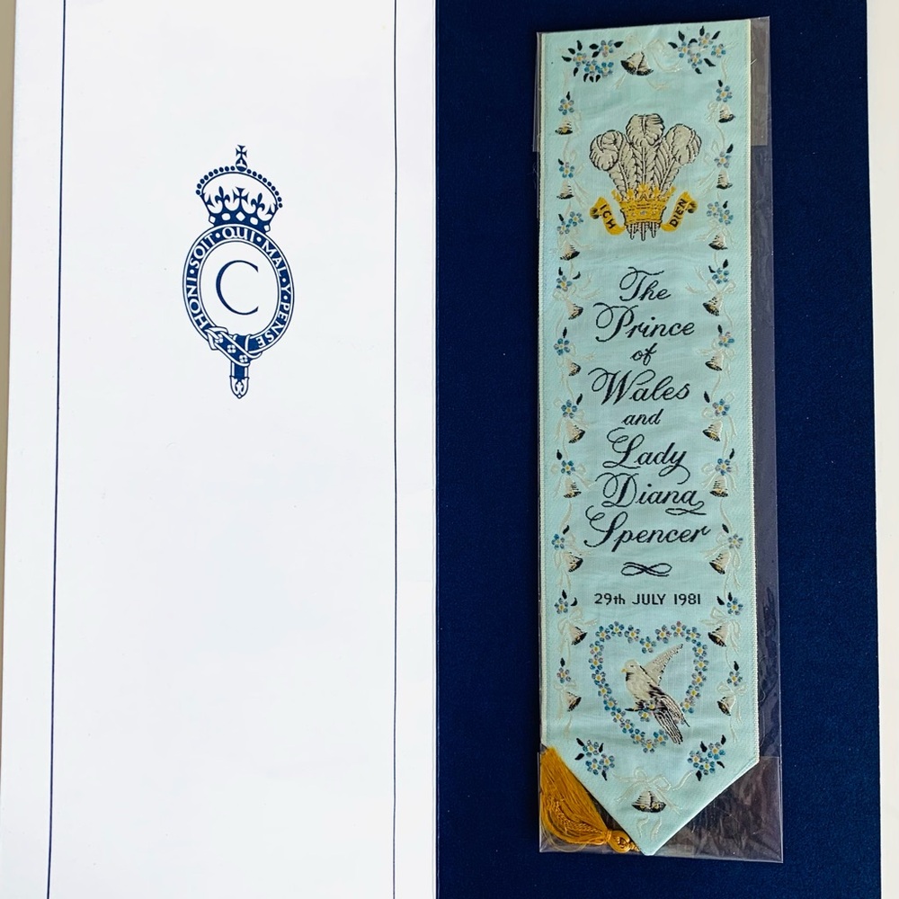 Commemorative Woven Bookmark - 1981 Royal Wedding